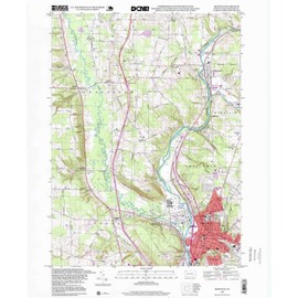 YellowMaps Meadville PA topo map, 1:24000 Scale, 7.5 X 7.5 Minute, Historical, 1998, Updated 1999, 26.8 x 21.9 in - Polypropylene