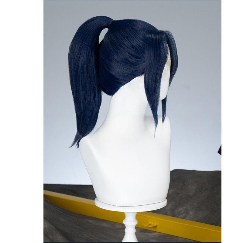 TTYAO REII Game Cosplay Lace Front Wig Dark Blue Short