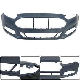 GXYWADY Front Bumper Cover Fascia Replacement for Fusion 2013 2014 2015 2016 Without Park Assist Sensor Holes
