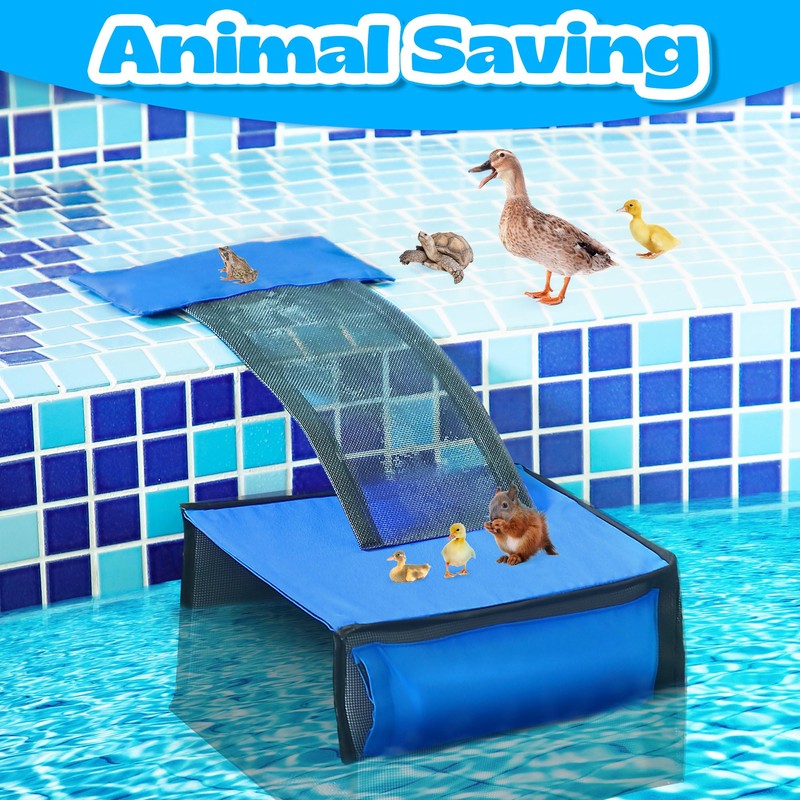 2 IN 1 Pool Leaf Catcher with Animal Saving Escape