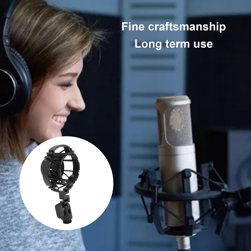 Universal Microphone Shock Mount, Plastic Mic Clip Holder for C2000