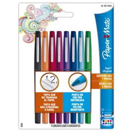 Paper Mate FLAIR 8, Plumas con punta media, colores surtidos