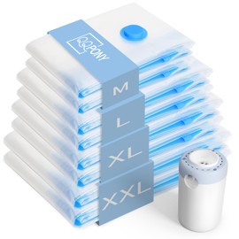 (Electric Pump Included) Compression Bags, Storage, Travel, Clothes Compression Bags, Set of 10, Convenient Goods, Travel Compression Bags, Clothes, Moisture-Proof, Dustproof, Antibacterial, Mildew,