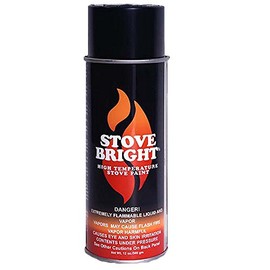 Woodeze Home Decorative Outdoor Fire Place Accessorie High Temp Paint - Satin Black Paint