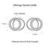 WOVEE Earrings Stud Circle Double Hoop Round Stud Earrings AAA