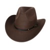 CZCMYAU Cowboy Hat for Men Women Western Felt Fedora Hats