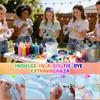 120PCS White Cotton Scrunchies Set for Tie Dye, Includes Scrunchies