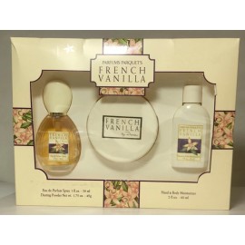 Dana French Vanilla  Dana  Eau de Parfum  1 fl oz ,Powder 1.75 oz , Moisturizer 2 oz