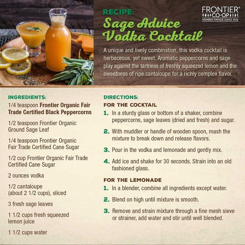 Frontier Co-op Black Peppercorns, 1-Pound Bulk, Great In Peppermills, Add