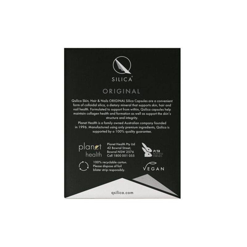 Qsilica Skin Hair & Nails 100 Vegan Capsules