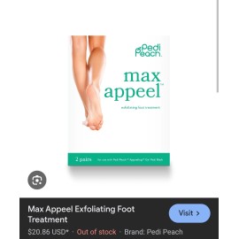 MAXAPPEEL: Max Appeel Exfoliating Foot Treatment  2 Pairs awesome deal, save big