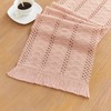 YATOJUZI Pink Table Runner Pure Pink Boho Table Runners with