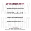 2PCS Headlights Assembly Dot Approved For 2009 2010 Toyota Corolla