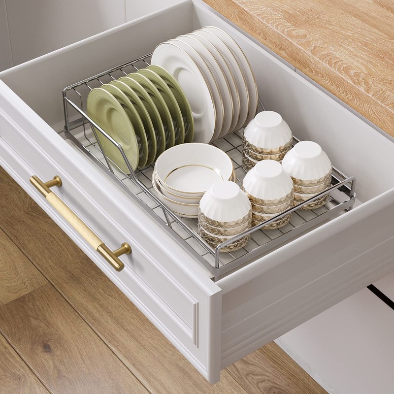 SALISENG-2 Pack Brushed Gold Cabinet Pulls,Solid Brass Dresser Drawer Handles,