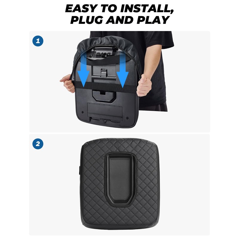 ISSYAUTO Center Console Cover Compatible with 2019-2024 Silverado Sierra Jump