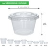 Galashield 100 Sets 4 oz Small Plastic Containers with Lids,