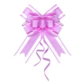 Rbenxia 10 PCS Large Pull Bows Wrapping Ribbon Pull Bows Gift Bows for Birthday Presents Wedding Gift Baskets Presents Package Bow Decoration (Purple)