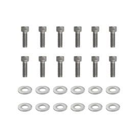 QGHAUC Header Stud Kit Bolts Valve Cover Stainless Steel Compatible for Block Ford 260 289 302 351W 5.0L
