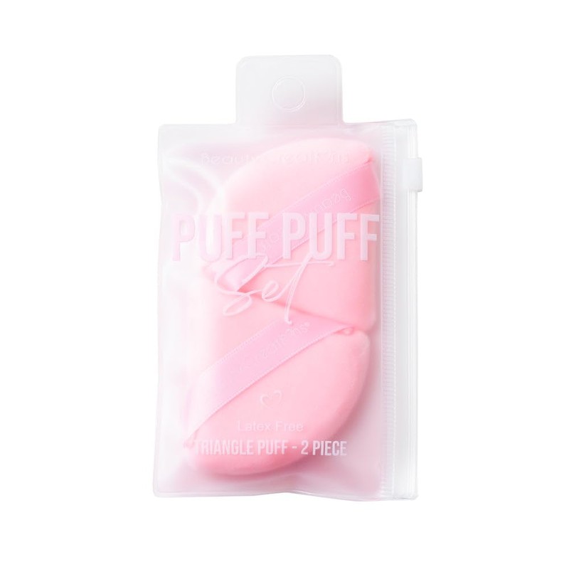 Pink Triangle Powder Puffs "PUFF PUFF SET" (Includes 2 Pieces