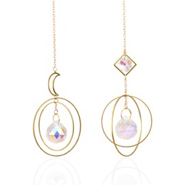 SSyang 2 Pcs Sun Catcher, Suncatcher, Sun Catchers for Windows, Crystal Suncatcher, for Window Hanging Decoration