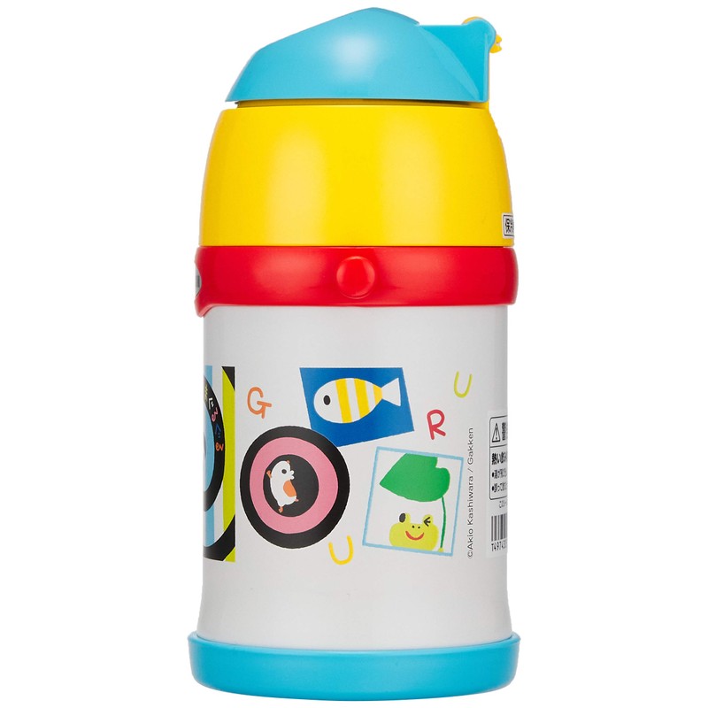 Zojirushi ST-ZH45S-EW Water Bottle, Straw, Stainless Steel Bottle, 0.45L