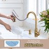 Gold Kitchen Faucet with Soap Dispenser, WOWOW Stainless Steel Kitchen