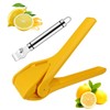 AUAUY Lemon Squeezer with Lemon Zester Peeler, Professional Manual Lemon