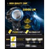 CO LIGHT LED Motorcycle Fog Lights 60W 18000LM Driving Auxiliary