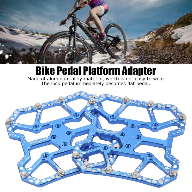 Wakects 1 Pair Aluminium Wide Platform Pedal for Mountain Bike