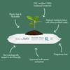 Naty Flushable XL Baby Wipes - Unscented, 100% Plant-Based, Plastic-Free,