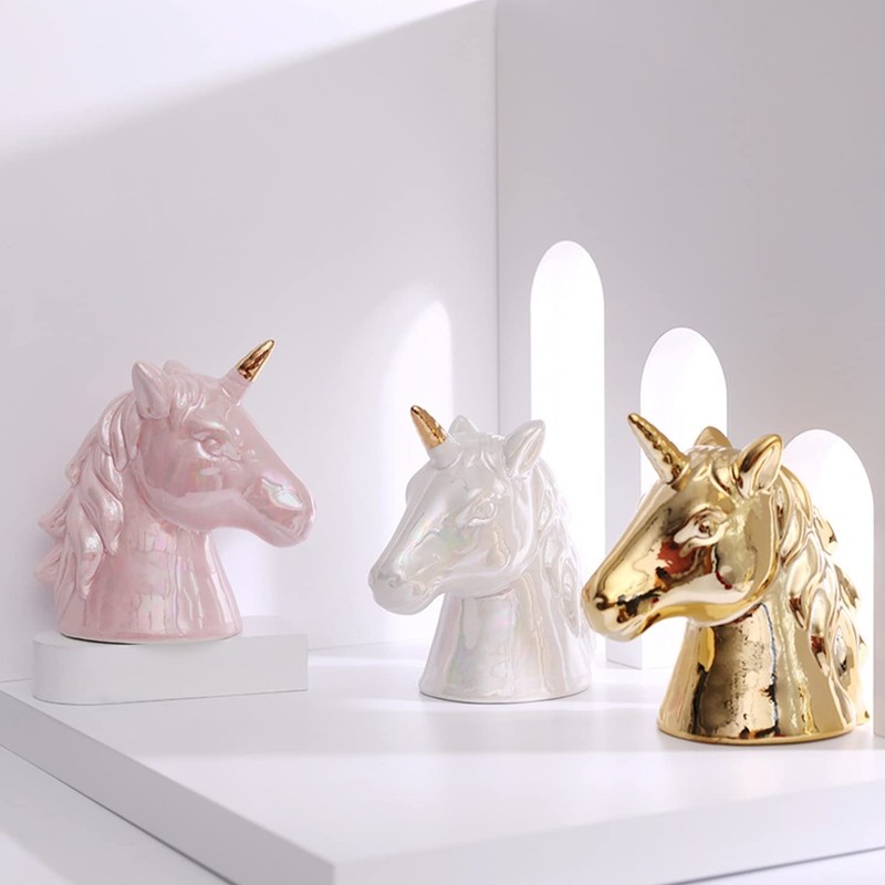 Queen-b Piggy Bank, Unicorn, Stylish, Cute, Piggy Bank, Interior, Figurine,