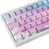 PBT Keycaps, 135 Keys Gradient Blue Pink Keycaps Dye Sublimation