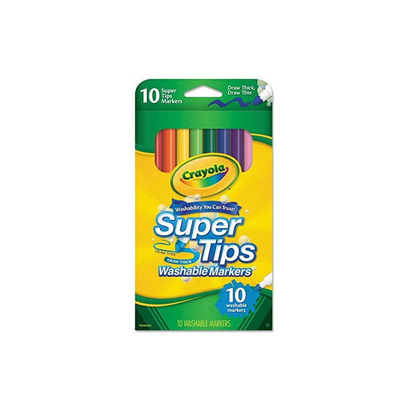 Crayola Super Tip Markers Washable 10 ea ( Pack of