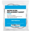 Impresa O-Rings Water Filter Replacement Gaskets - 6 Pack -