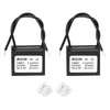 QUARKZMAN Pack of 2 CBB61 Capacitor, 2.5uF 450V 2-Wire Ceiling