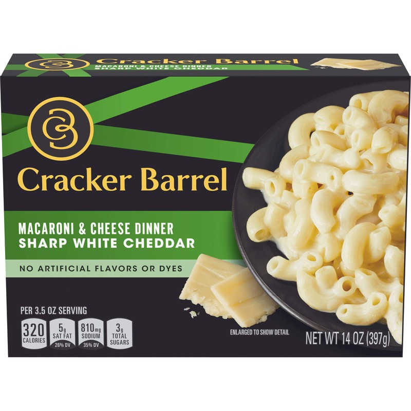 Cracker Barrel Sharp White Cheddar Macaroni & Cheese Dinner (12
