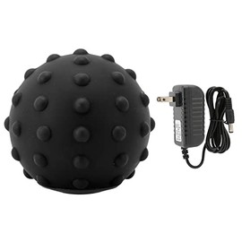 Bola de masaje vibrante, bola de masaje elctrica de 4 velocidades rodillo de masaje de yoga elctrico para fitness, alivio del dolor de la fascitis... 