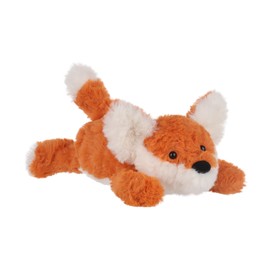 Apricot Lamb Lying Fox Plush Toys for Children, Soft Cute Cuddly Toy for Baby Girls and Boys, Fluffy Lying Fox Orange 33 cm