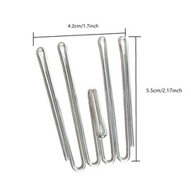 Metal Curtain Hooks Pinch Pleat Header Tape Pins Heavy Duty Deep Prong Hooks(20 Pack)…