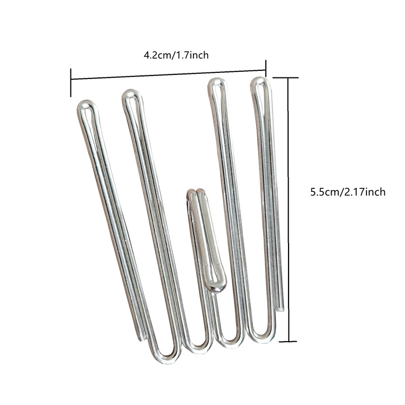 Metal Curtain Hooks Pinch Pleat Header Tape Pins Heavy Duty