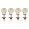 Musiclily Ukulele Tuning Pegs Keys Machine Heads Tuners, Chrome with