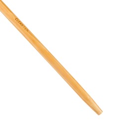 Restaurantware-Broom Handle ONLY: Clean Tek Professional 59 Inch Tapered Tip Broom Handle, 1 Push Broom Handle - Broom Head Sold Separately, Ergonomic, Black Steel Handle for Cleaning Broom