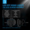 Adzoon Flush Mount LED Pods 5Inch, 8000LM Spot Flood Combo