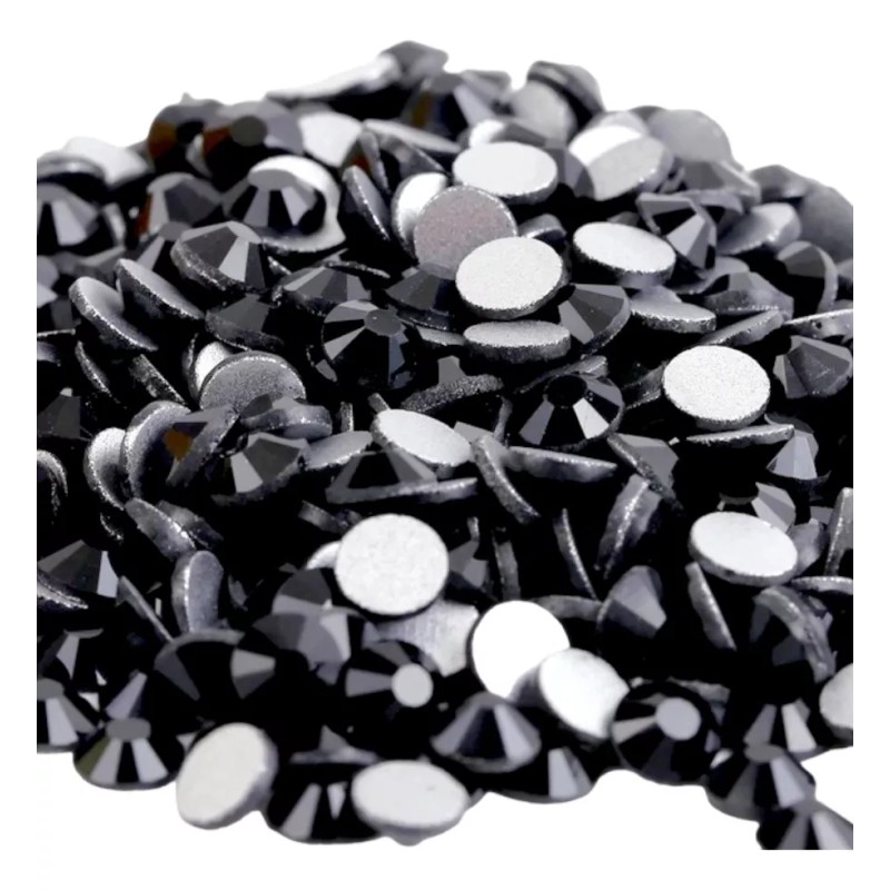 A4f Solutions 1440pzs Pedrería Cristal Negro Para Uñas Decoración Ss5