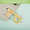 Handy Non-Touch Door Opener - Heavy-Duty Reusable Stylus Keychain -