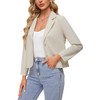 MINTLIMIT Cotton Linen Blazer for Women Button Front Long Sleeve