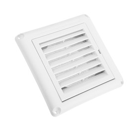 Operitacx Louvered Vent Cover with Grille Screen Outdoor Exhaust Cap for Dryers Houses and Walls Optimized Airflow Weatherproof Design Bird Guard Easy Maintenance