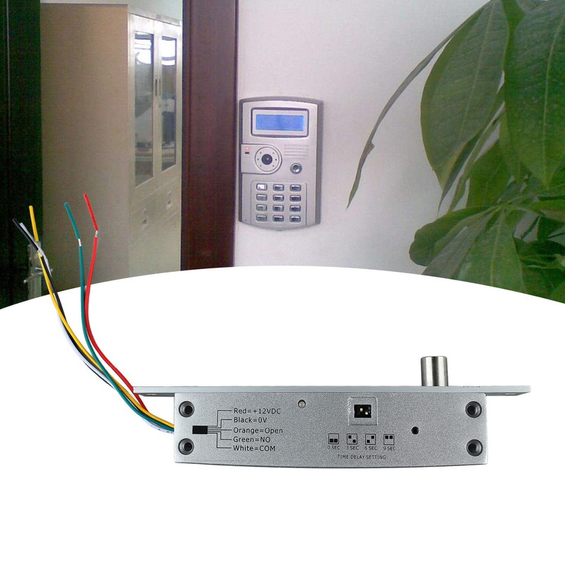 Electric Bolt Lock DC 12V, 5 Lines Electronic Door Lock,