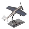 Solar Airplane Rotating Propellers Zinc Alloy Plastic Easy Assembly Solar