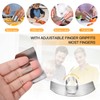 Niupiour Stainless Steel Finger Guards, 4 Packs of Finger Protectors